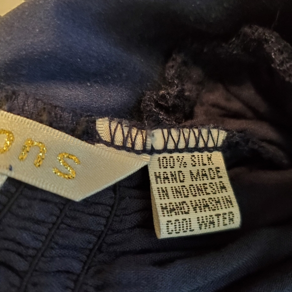 OPTIONS 100% Silk Royal Blue Mini Dress! Size S/M. - Picture 11 of 11